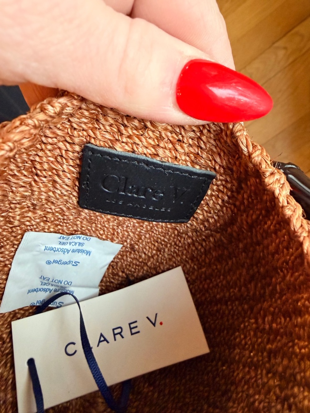 Clare V PETIT POT DE MIEL W/ BAMBOO HANDLE in Dulce De Leche NWT $245 - Picture 8 of 10